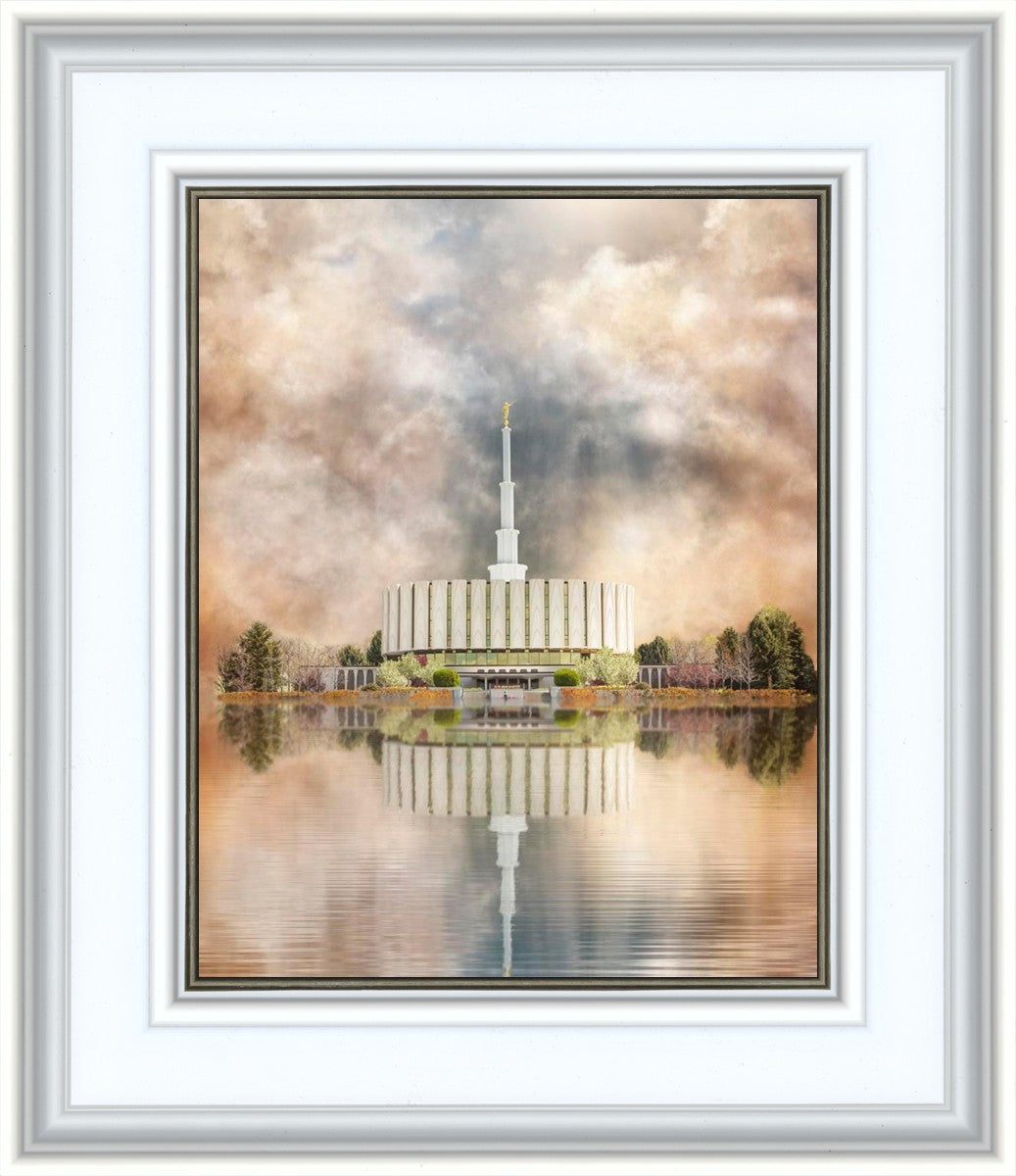 Millennial Reflection Provo Utah Temple