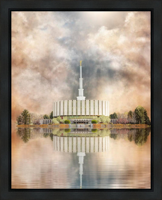 Millennial Reflection Provo Utah Temple Gallery Wrap