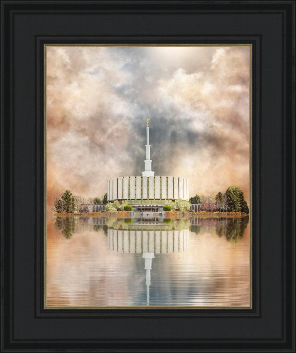 Millennial Reflection Provo Utah Temple