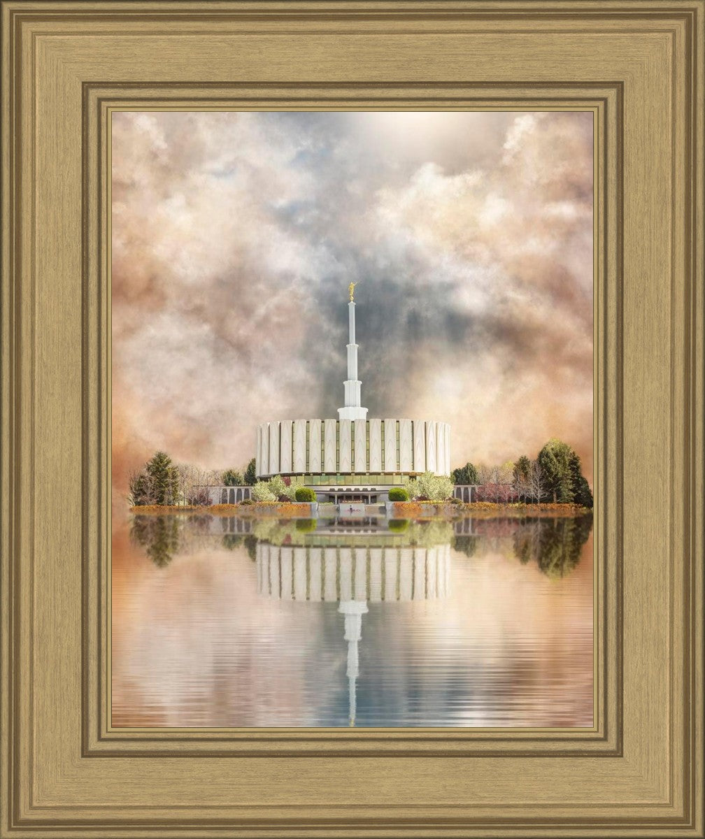 Millennial Reflection Provo Utah Temple