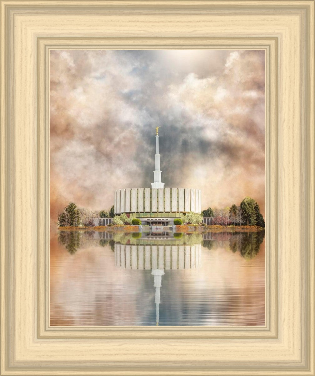 Millennial Reflection Provo Utah Temple