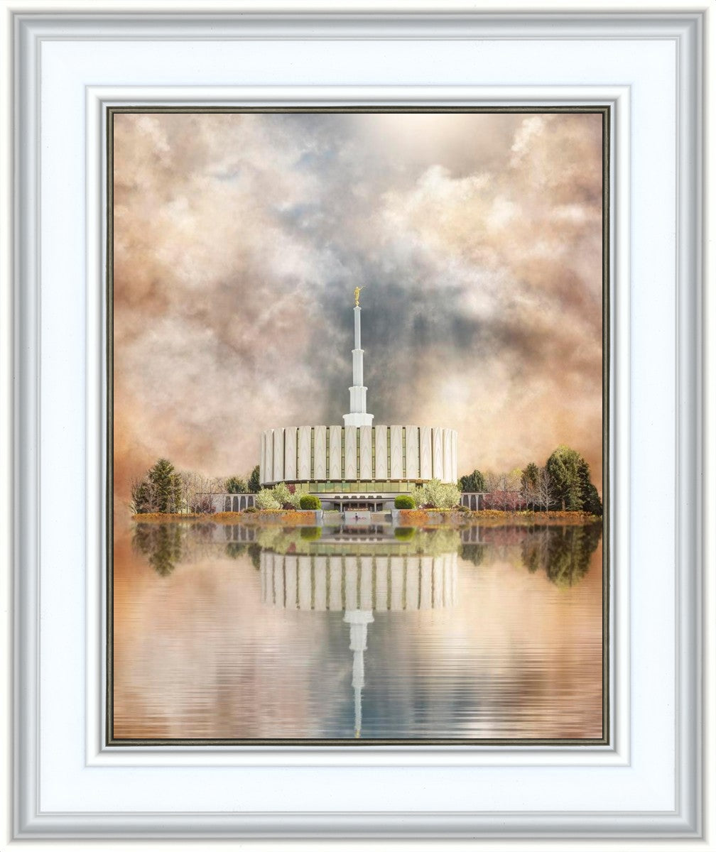 Millennial Reflection Provo Utah Temple