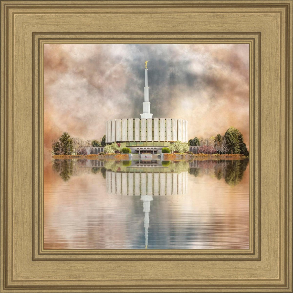 Millennial Reflection Provo Utah Temple