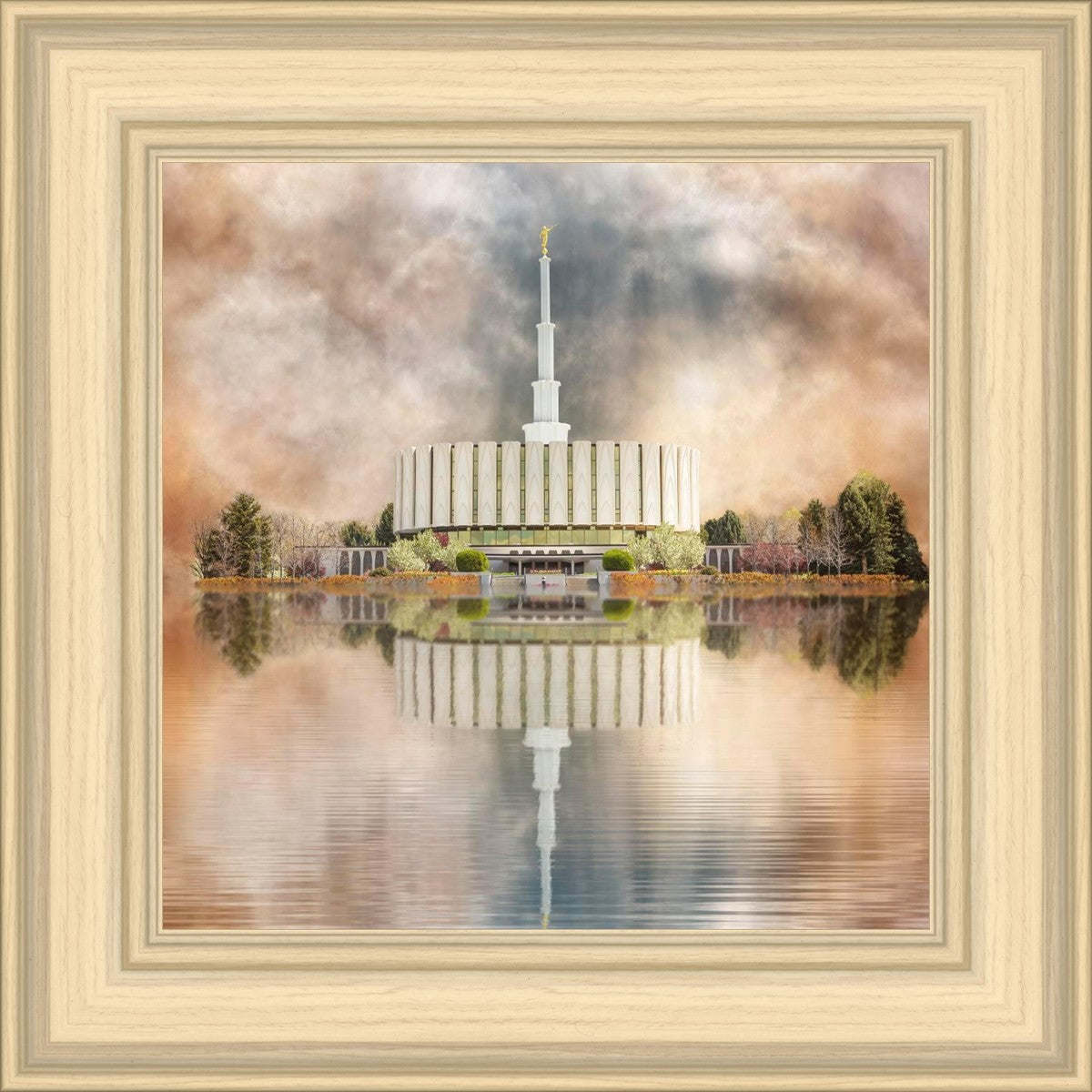 Millennial Reflection Provo Utah Temple