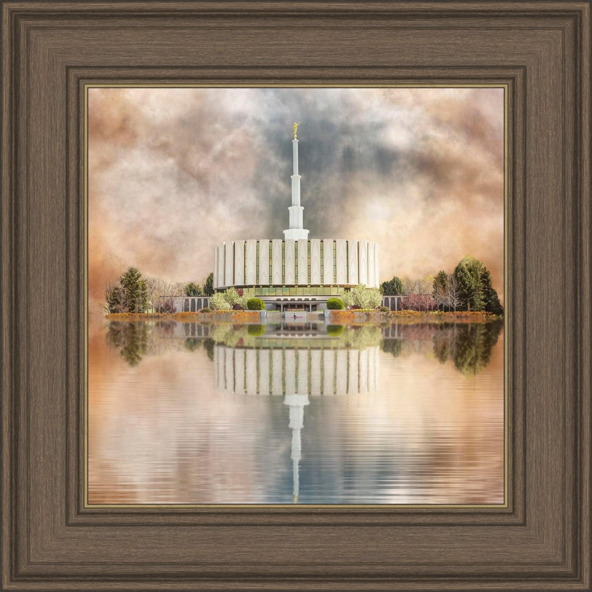 Millennial Reflection Provo Utah Temple