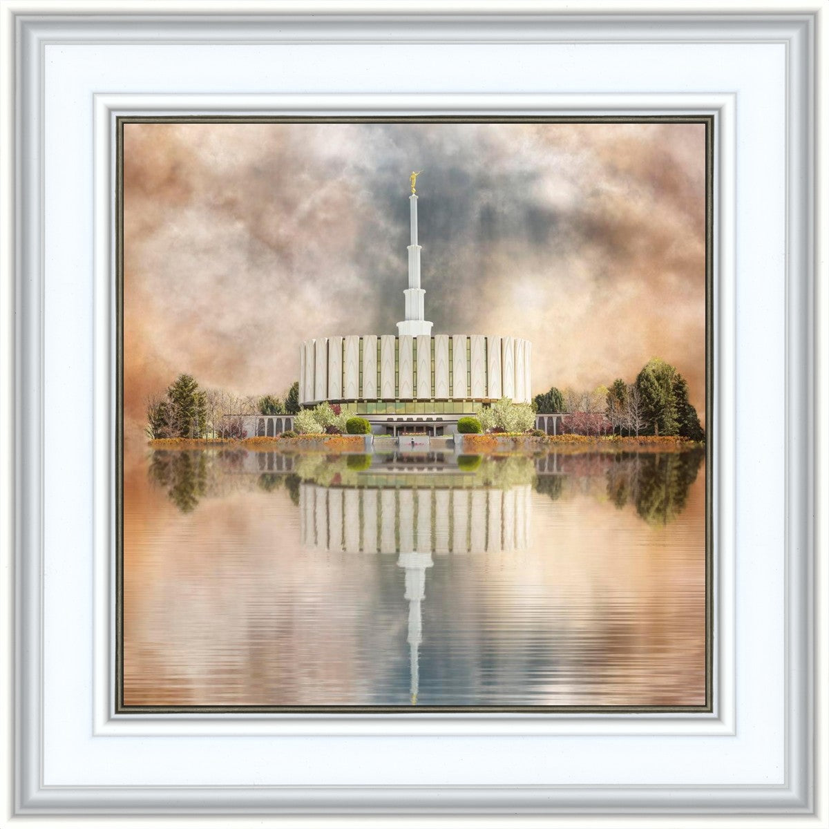 Millennial Reflection Provo Utah Temple
