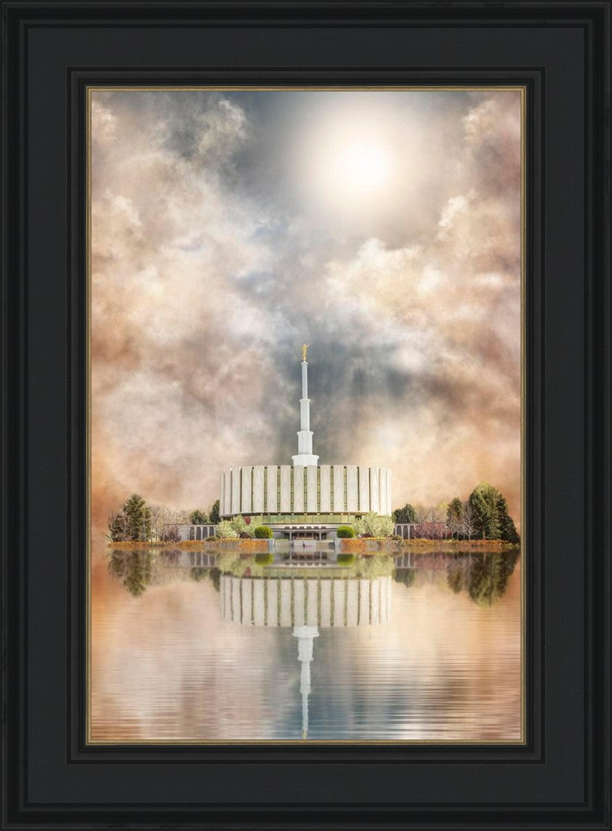 Millennial Reflection Provo Utah Temple