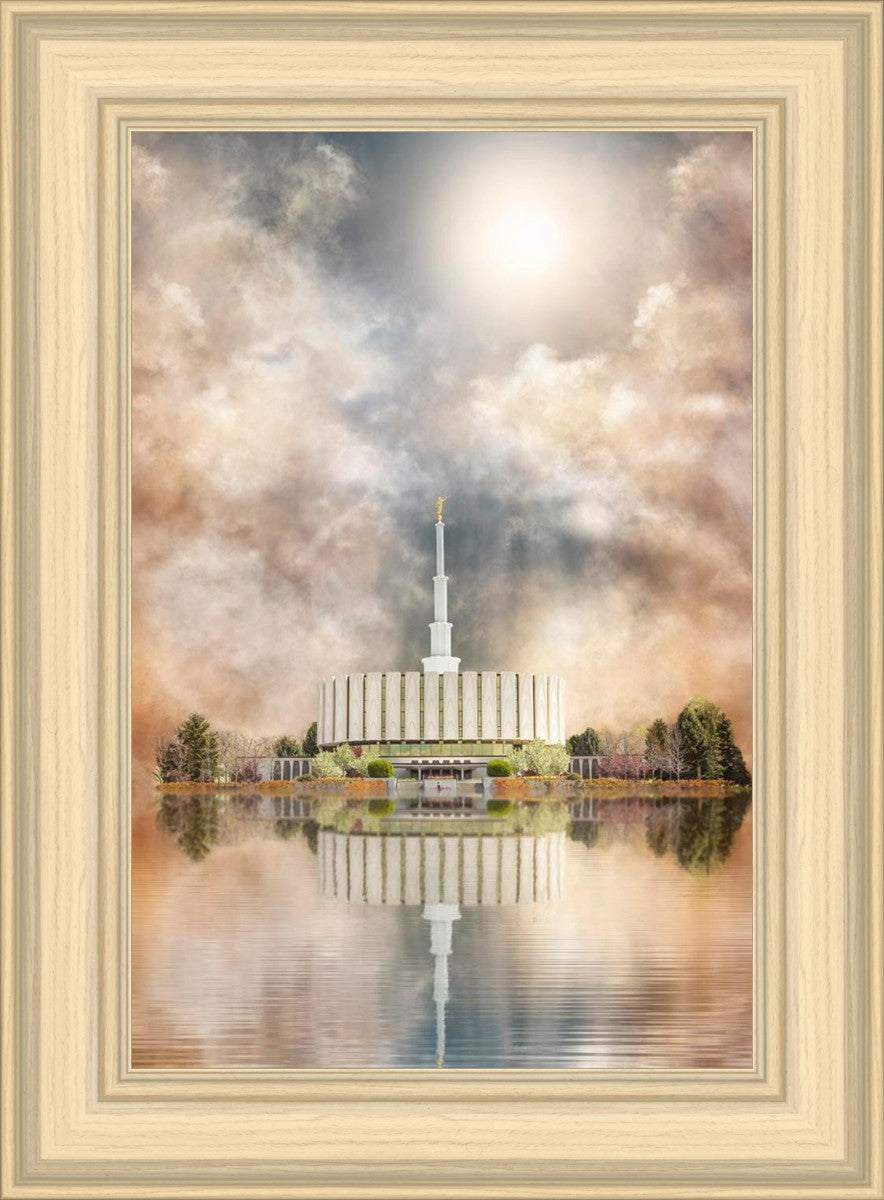 Millennial Reflection Provo Utah Temple