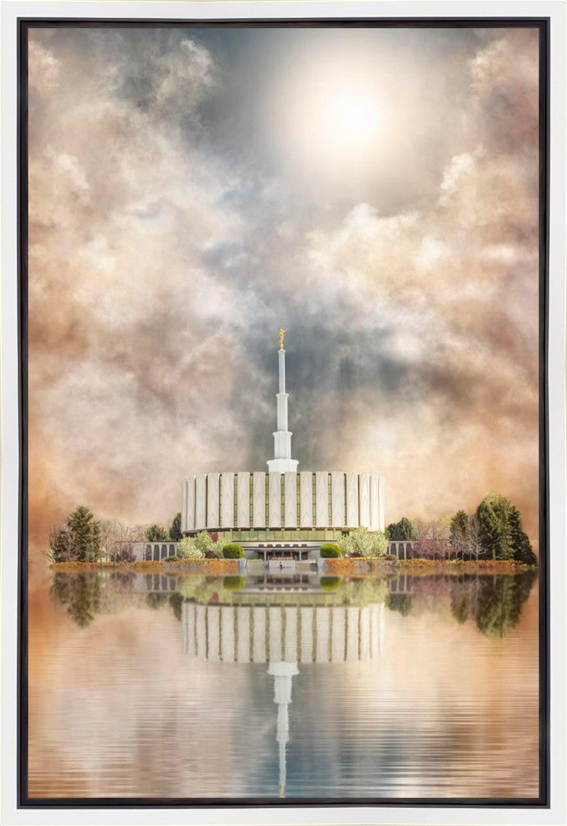 Millennial Reflection Provo Utah Temple Gallery Wrap