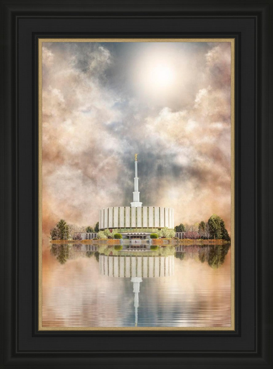 Millennial Reflection Provo Utah Temple