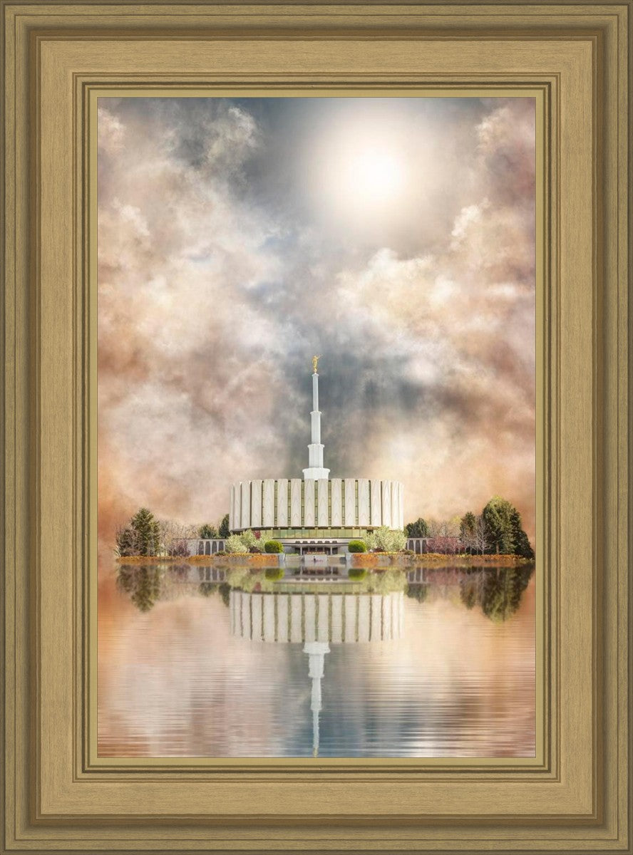 Millennial Reflection Provo Utah Temple