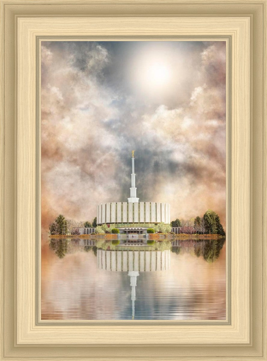 Millennial Reflection Provo Utah Temple
