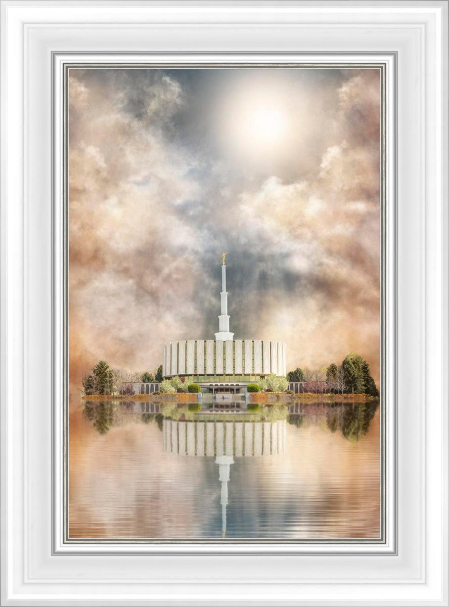Millennial Reflection Provo Utah Temple