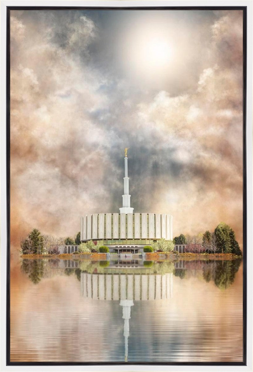 Millennial Reflection Provo Utah Temple Gallery Wrap