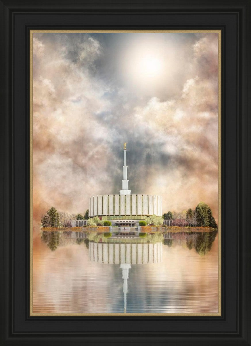Millennial Reflection Provo Utah Temple