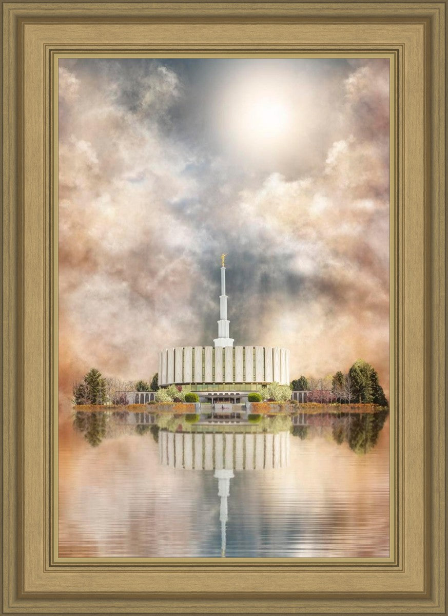 Millennial Reflection Provo Utah Temple