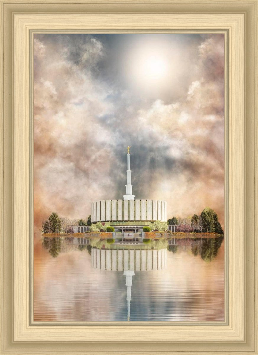Millennial Reflection Provo Utah Temple