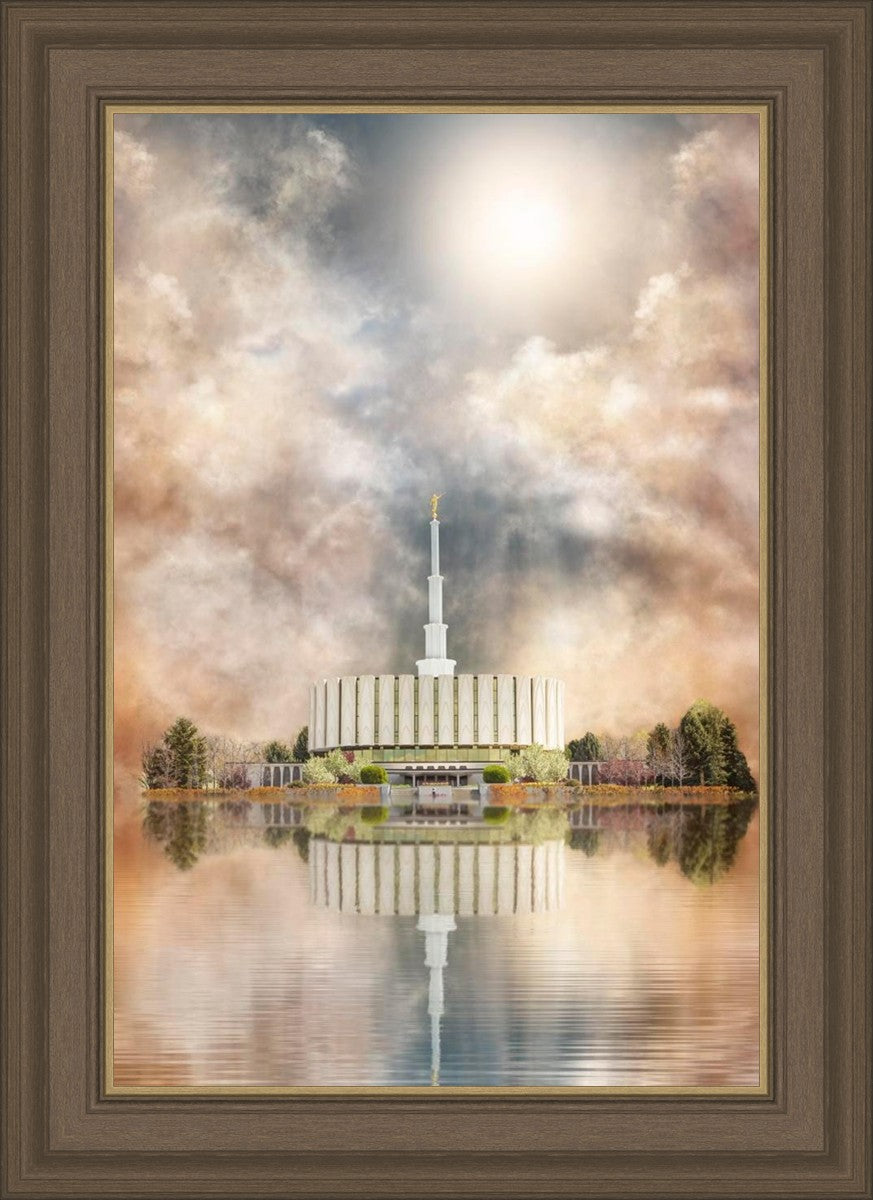 Millennial Reflection Provo Utah Temple