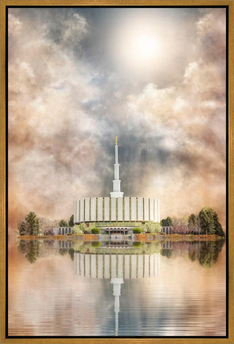 Millennial Reflection Provo Utah Temple Gallery Wrap