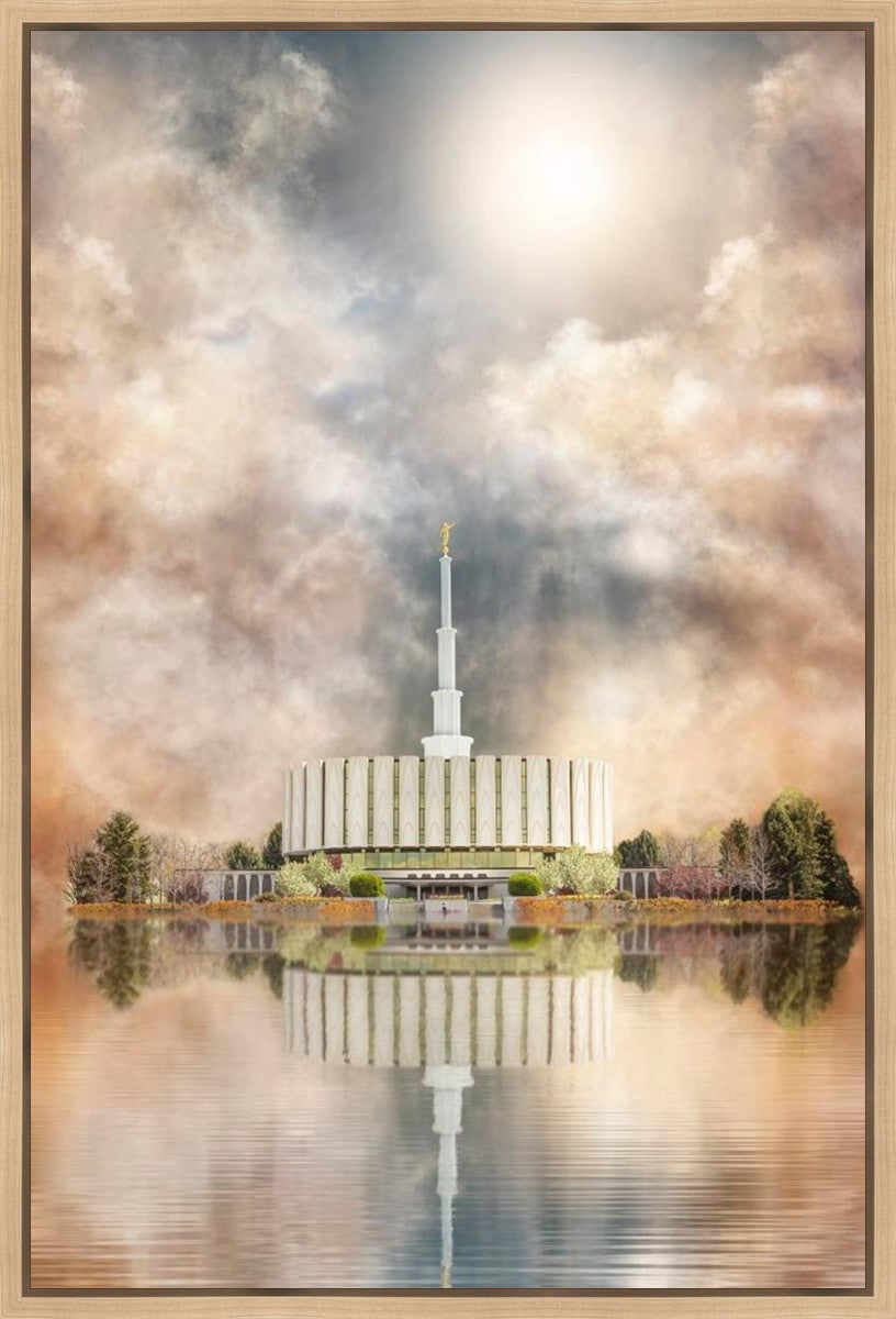 Millennial Reflection Provo Utah Temple Gallery Wrap