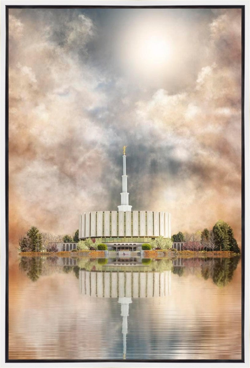 Millennial Reflection Provo Utah Temple Gallery Wrap