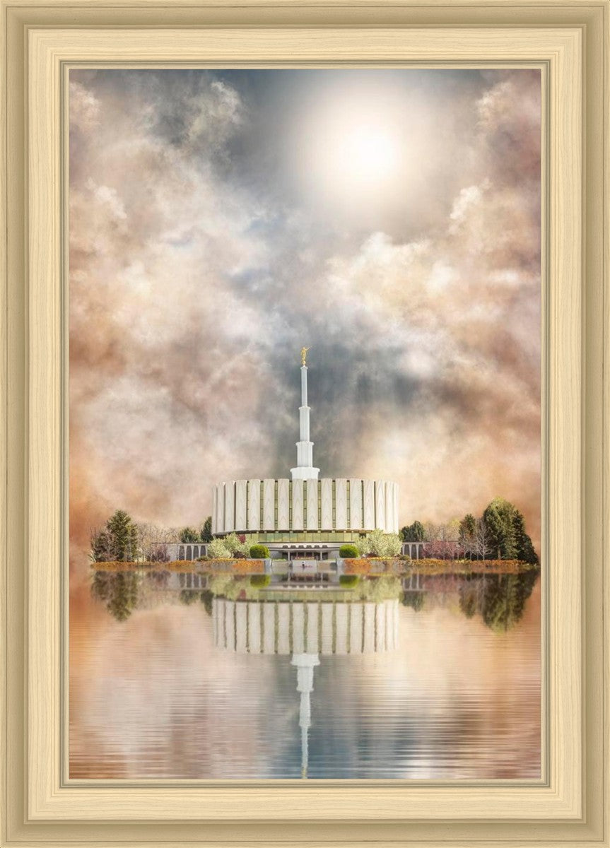 Millennial Reflection Provo Utah Temple
