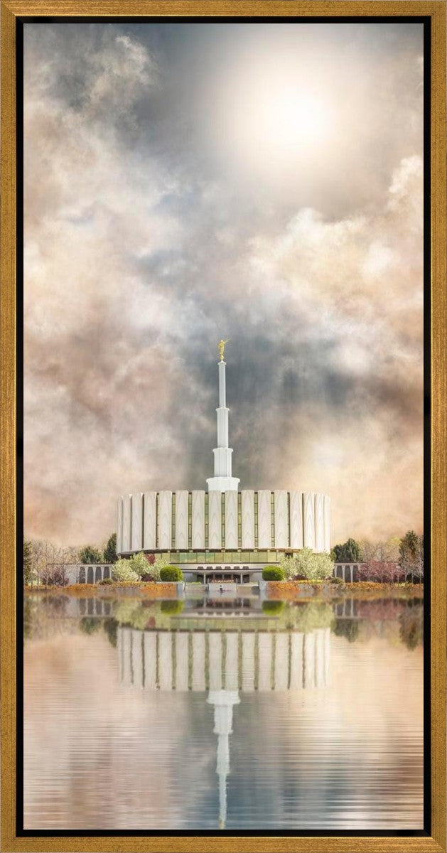 Millennial Reflection Provo Utah Temple Gallery Wrap