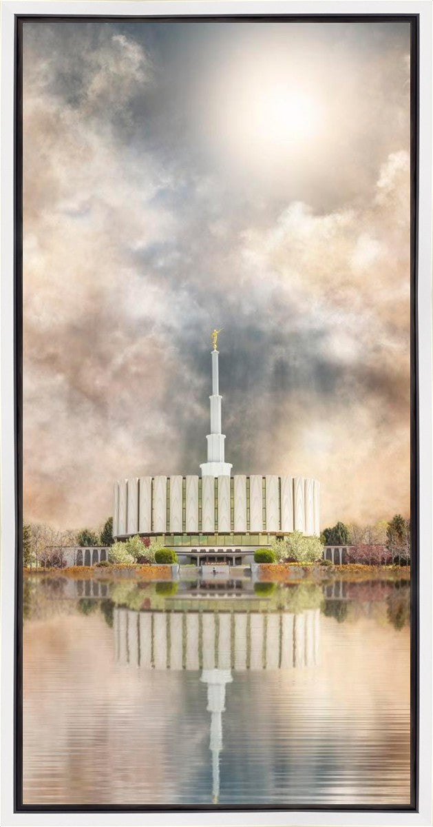 Millennial Reflection Provo Utah Temple Gallery Wrap