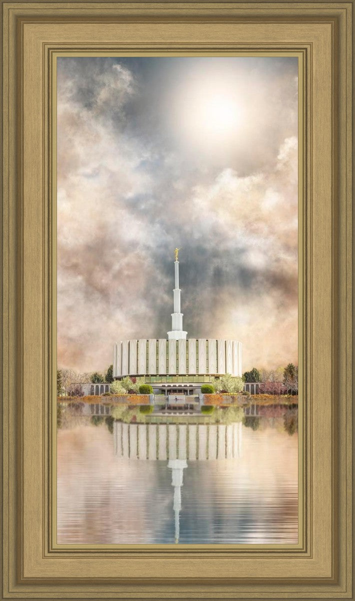 Millennial Reflection Provo Utah Temple