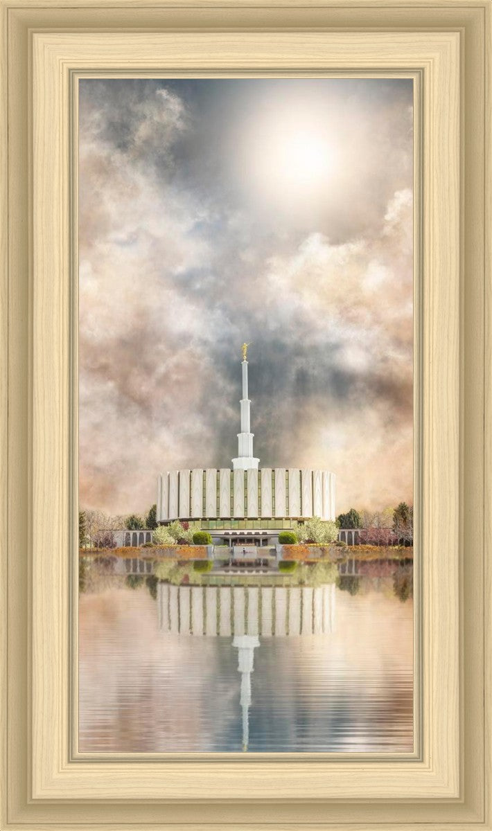 Millennial Reflection Provo Utah Temple