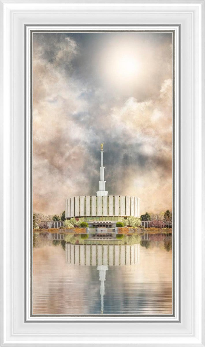 Millennial Reflection Provo Utah Temple