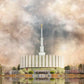 Millennial Reflection Provo Utah Temple