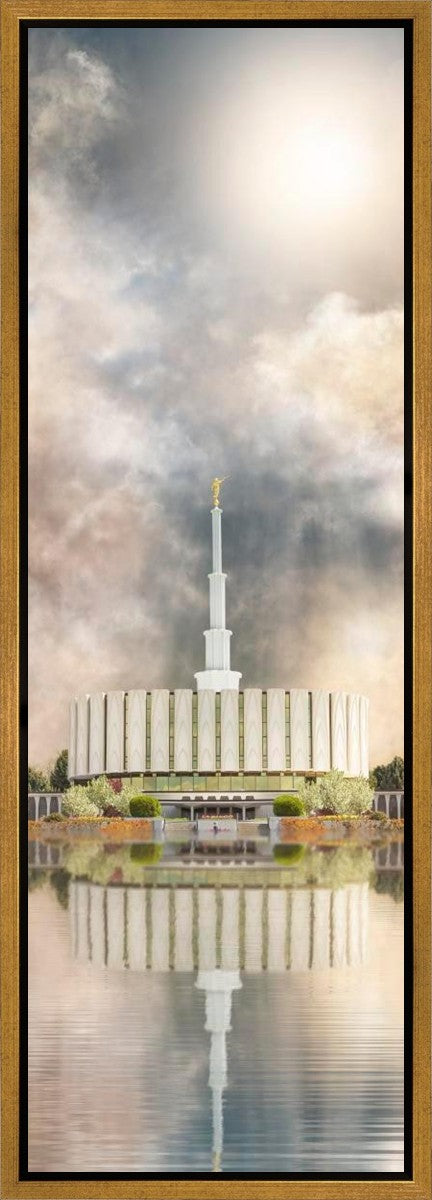 Millennial Reflection Provo Utah Temple Gallery Wrap