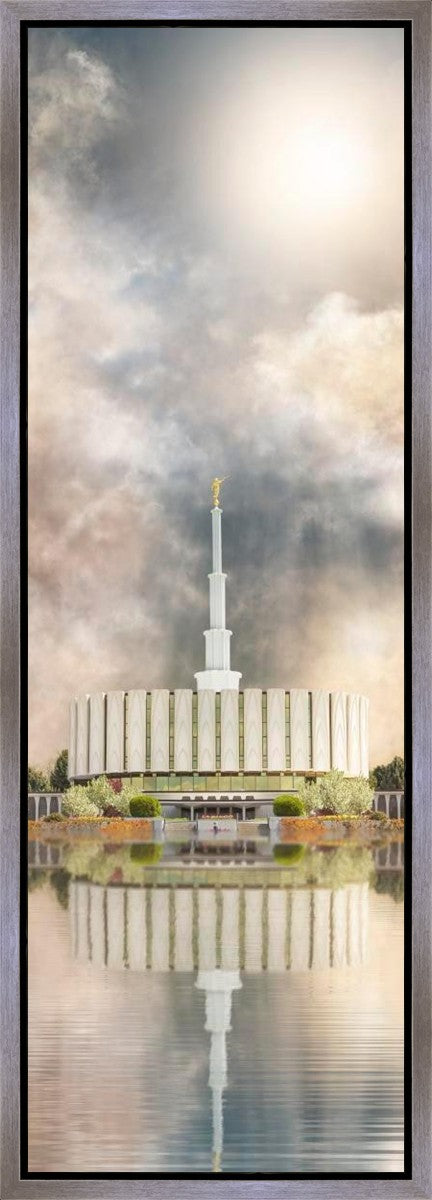 Millennial Reflection Provo Utah Temple Gallery Wrap