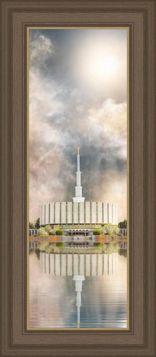 Millennial Reflection Provo Utah Temple