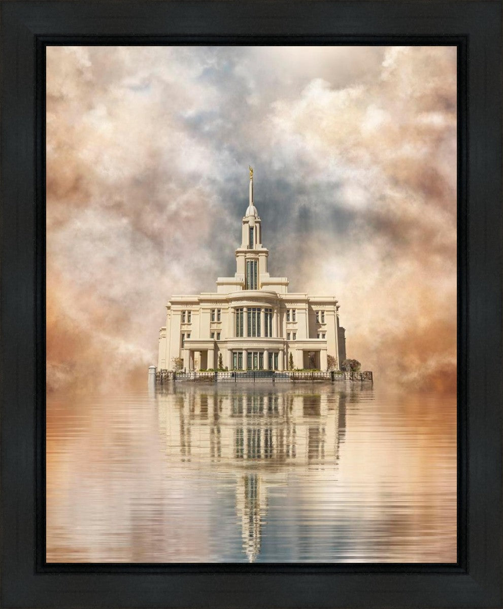 Millennial Reflection Payson Utah Temple Gallery Wrap