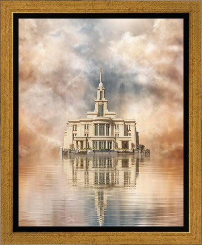 Millennial Reflection Payson Utah Temple