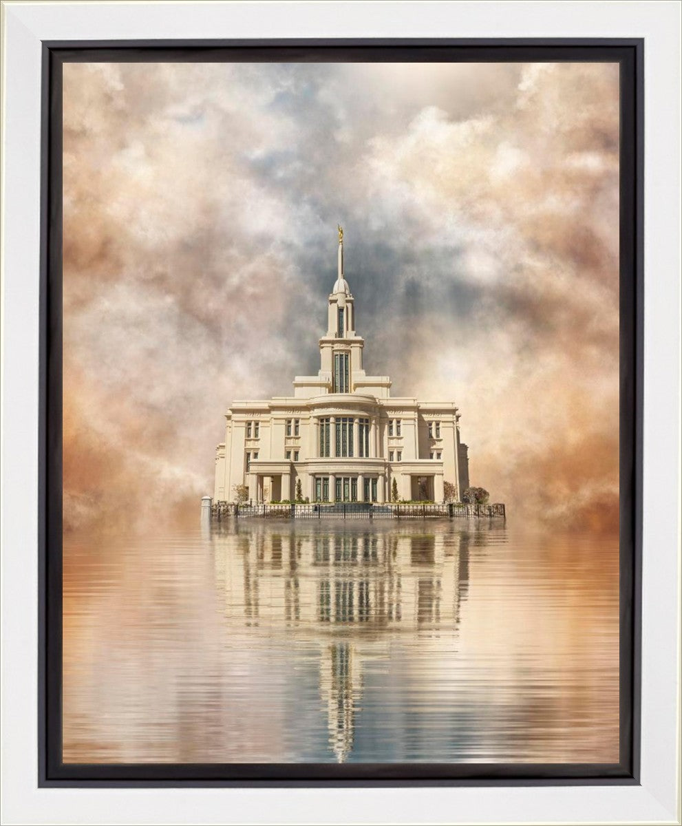 Millennial Reflection Payson Utah Temple Gallery Wrap