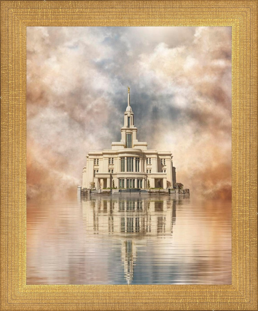 Millennial Reflection Payson Utah Temple