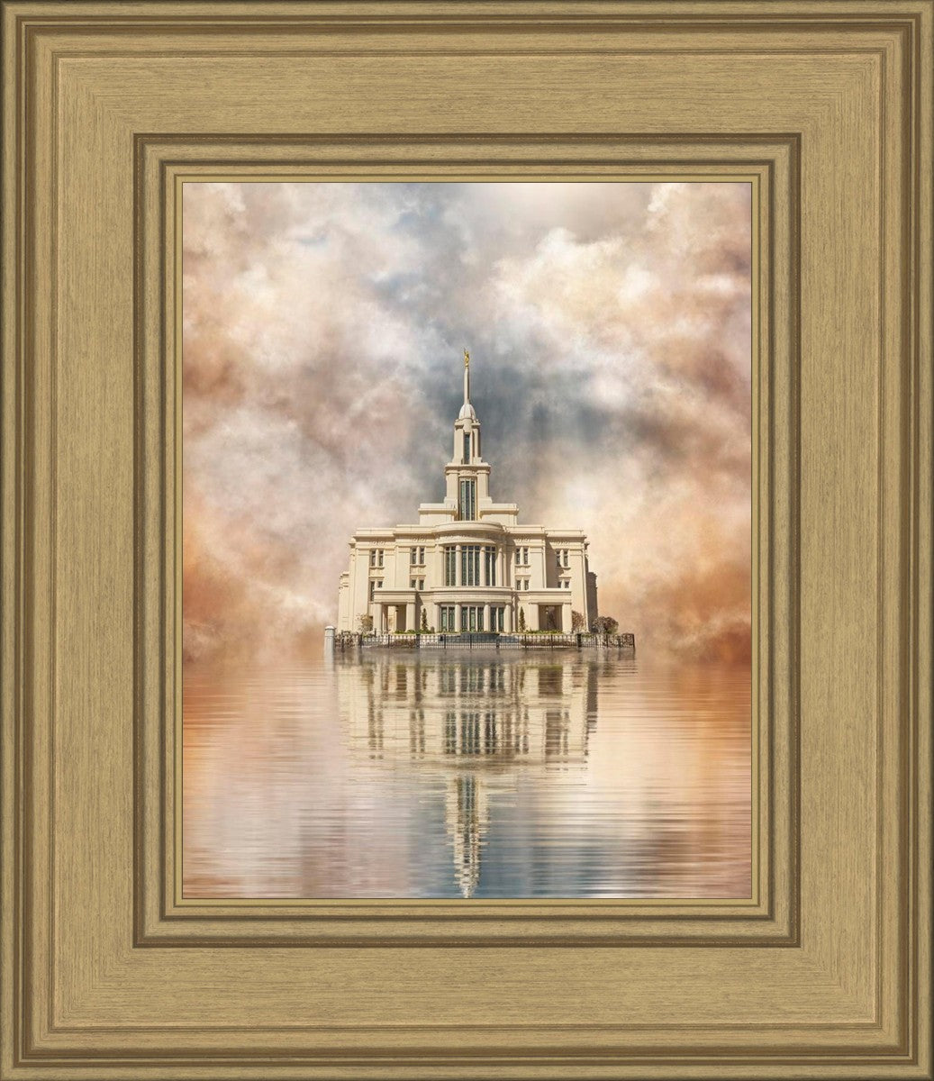 Millennial Reflection Payson Utah Temple
