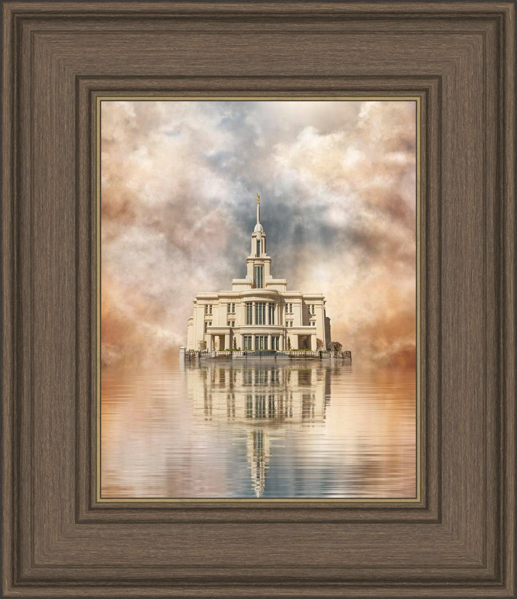 Millennial Reflection Payson Utah Temple