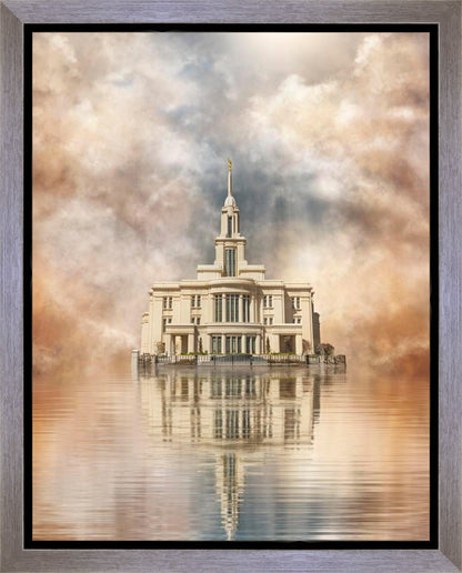 Millennial Reflection Payson Utah Temple
