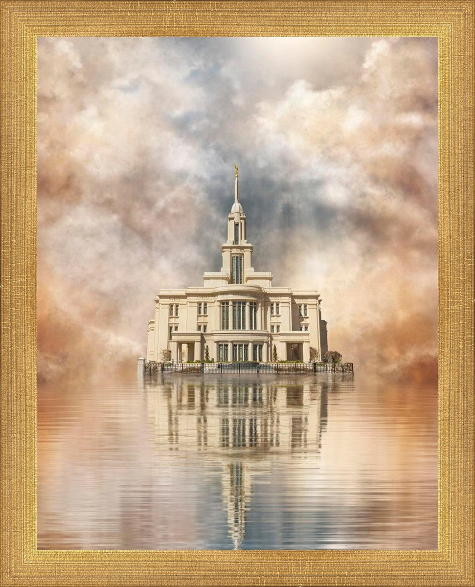 Millennial Reflection Payson Utah Temple