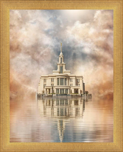 Millennial Reflection Payson Utah Temple