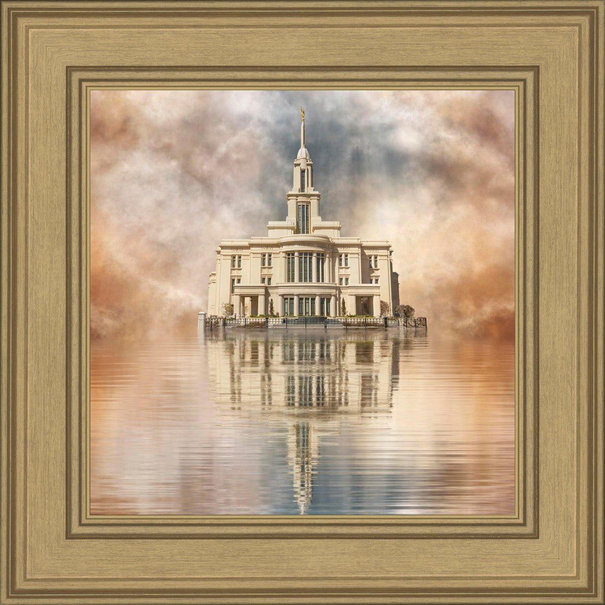 Millennial Reflection Payson Utah Temple