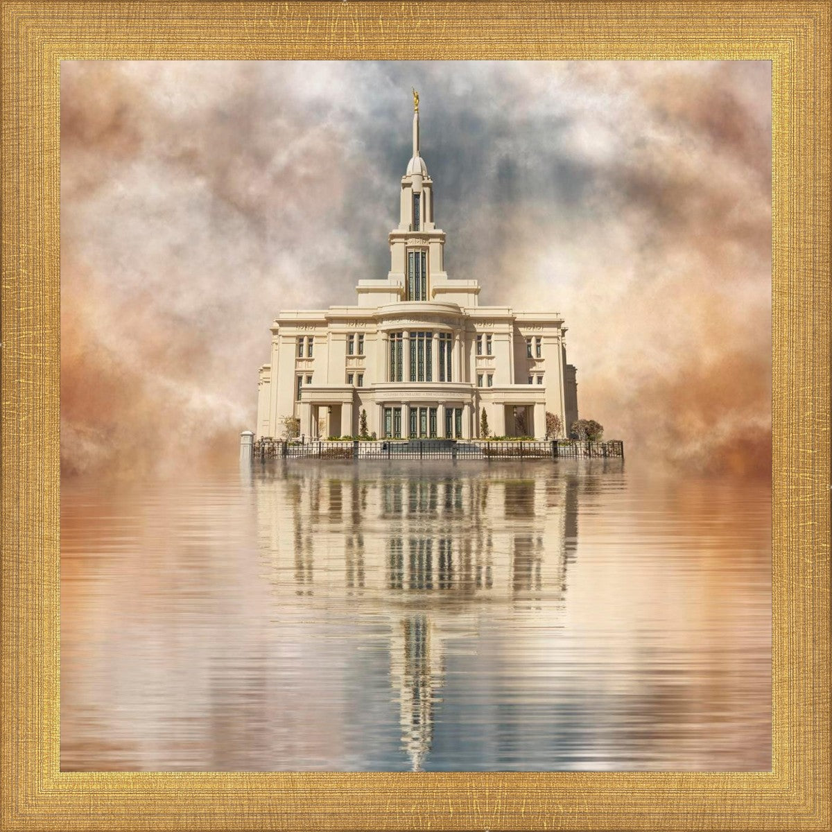 Millennial Reflection Payson Utah Temple