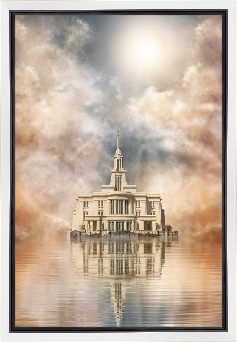 Millennial Reflection Payson Utah Temple Gallery Wrap