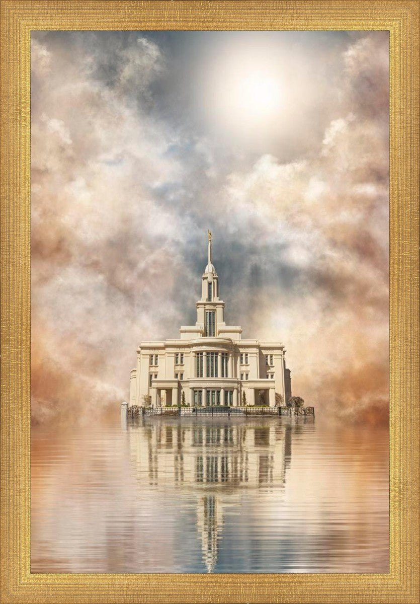 Millennial Reflection Payson Utah Temple