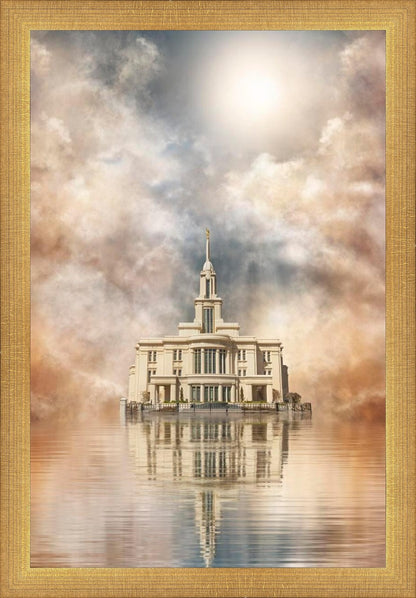 Millennial Reflection Payson Utah Temple