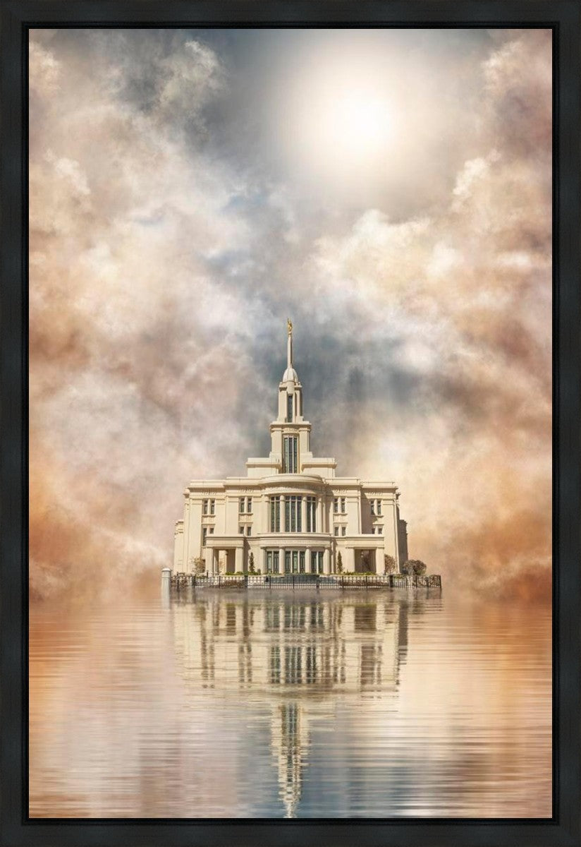 Millennial Reflection Payson Utah Temple Gallery Wrap